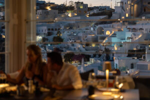 View from Mylos Restaurant